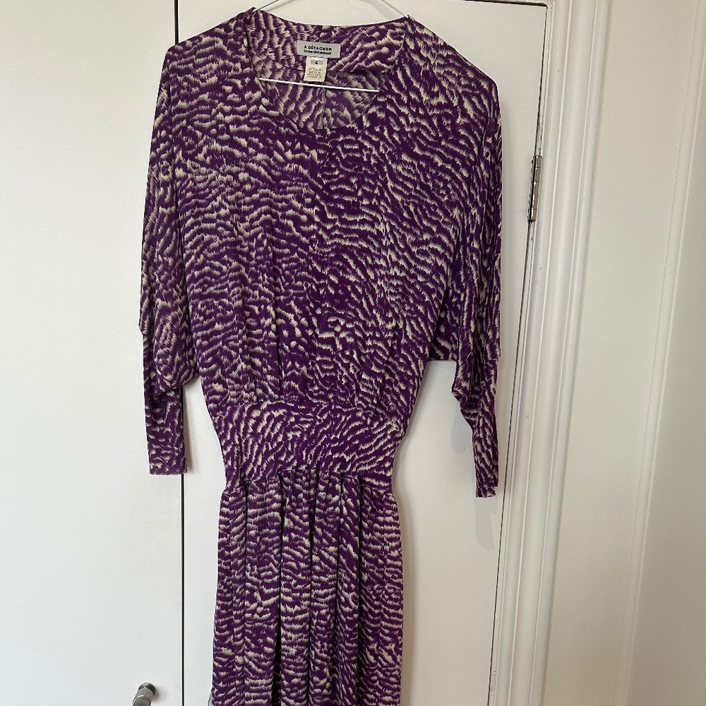 "A Detacher" silk midi dress, size US4
